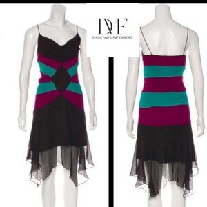 DIANE VON FURSTENBERG Aleucia Silk Dress - Small
